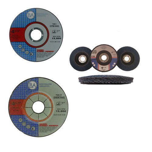 4.5&#034; thin cutoff wheel 4.5&#034; grinding wheel 4.5&#034; t29 hd flap disc bundle 4 for sale