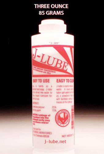 J-Lube JLube Powder - 3 OZ SAMPLE SIZE - Giant Bubbles - Personal Lubricant