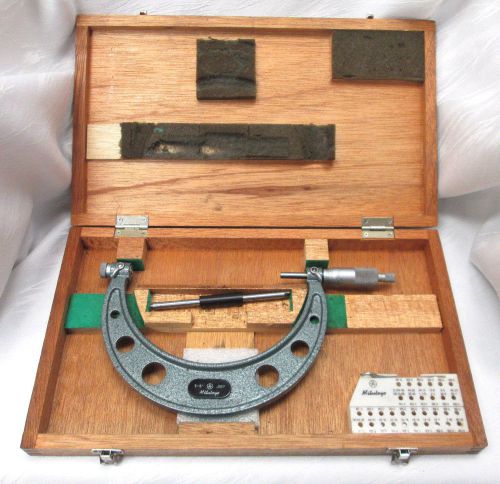 Mitutoyo no.126-142a 5-6&#034; thread anvil micrometer .001&#034; w/ case for sale
