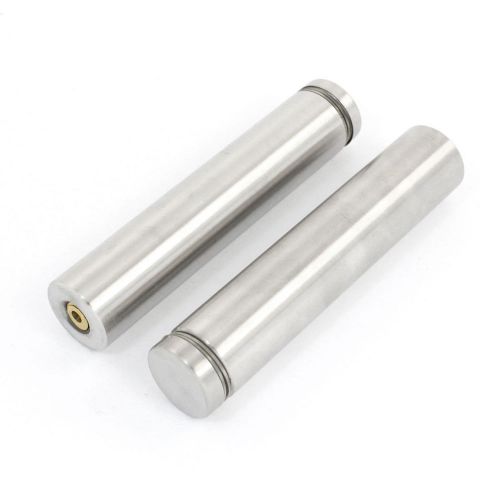 2PCS Hardware 25mm Dia 125mm Long Stainless Steel Round Standoff for Glass