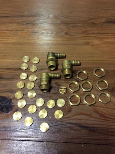 Spraying Systems Brass Sprayer Parts Lot Of 32