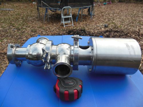 Stainless steel 3 way divert valve w/actuator process equipment for sale