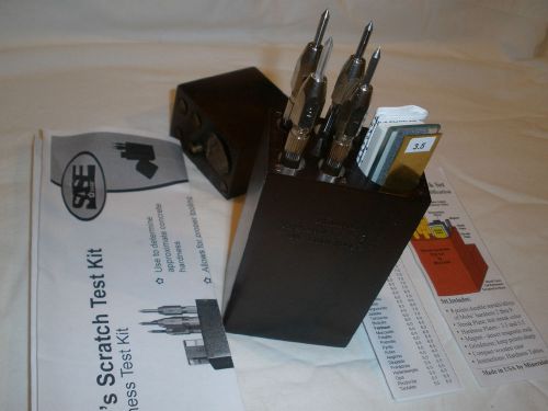 Moh&#039;s scratch test kit, hardness test kit new for sale