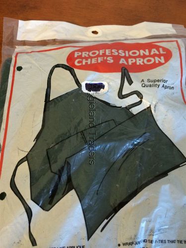 Excello Professional Chef&#039;s Apron 100% Cotton with Pockets New in Pkg