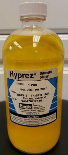 Hyprez diamond slurry   1 pint glass  formula 3 microns   made by engis for sale