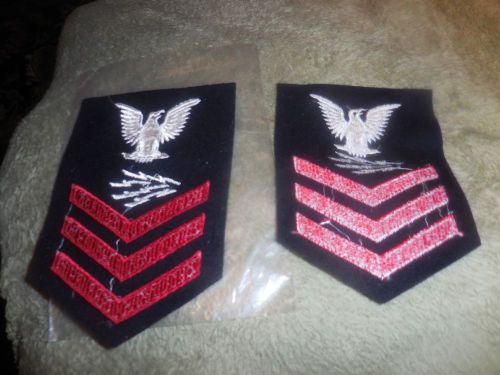 PATCH PETTY OFFICER FIRST CLASS RADIOMAN MATE NAVY US NEW FOR TWO BATCHES