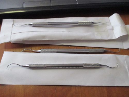 lot of 3 Benco Curette Instrument dental tool NEW 77 GRA 13-14  11-12