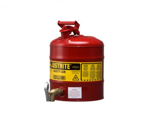Justrite Safety Can, 5 gallon with spigot