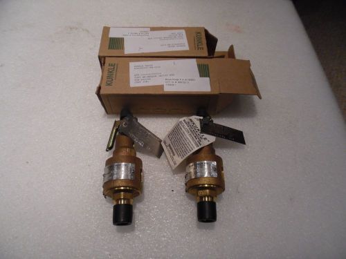 Kunkle relief valve 6182dcv01-km-0100 &#034;top outlet&#034; 100 psi 243 scfm nib lot of 2 for sale