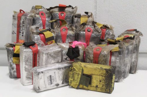 Lot of 18) Wildland FFS Firefighting Forestry Ranger Fire Survival Shelter 4240