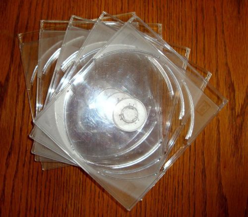 CD Cases holds two CDs very thin and Clear (Seven (7) cases)
