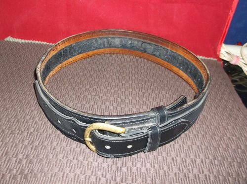 Safariland 0800, mdl146-v, 28/70 duty belt with solid brass buckle, 28&#034; for sale