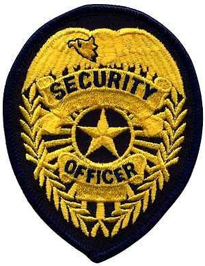 Security Officer Patch (Gold on Navy) Item #E417