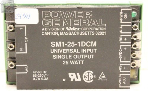 Power General SM1-25-1DCM Power Supply 85-250V 0.7-0.3A 47-63Hz 25W
