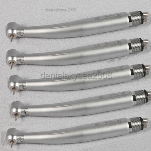 5 Dental High Speed  LED e-GENERATOR Handpiece 4 Hole with large head