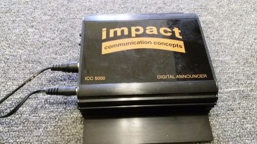 Premier Impact Digital Announcer SM1000X Music On Hold ICC 5000 W/ Memory Card