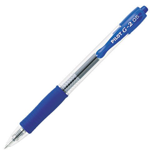 Pilot G2 Retractable Gel Rollerball Pen  Extra Fine Point  Blue  12ct PIL 31003
