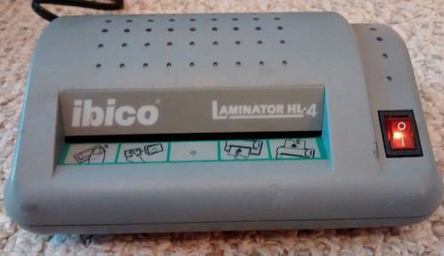 Ibico HL-4 Laminator 4&#034; Laminating Machine Business, ID, Insurance Cards WORKS!
