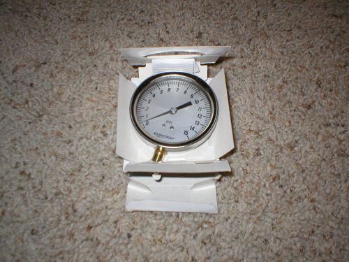 New in box, ashcroft duralife 0-15 psi pressure gauge with 3 1/2&#034; face 15wj64 for sale