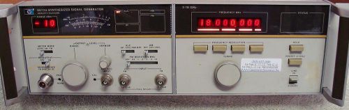 HP AGILENT 8672A SYNTHESIZED SIGNAL GENERATOR W/ OPT &amp; MANUAL! NIST CALIBRATED !
