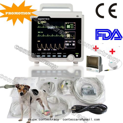 Veterinary EtCO2 ICU Patient Monitor ECG/NIBP/SPO2/PR/TEMP CMS6000B+Printer,FDA