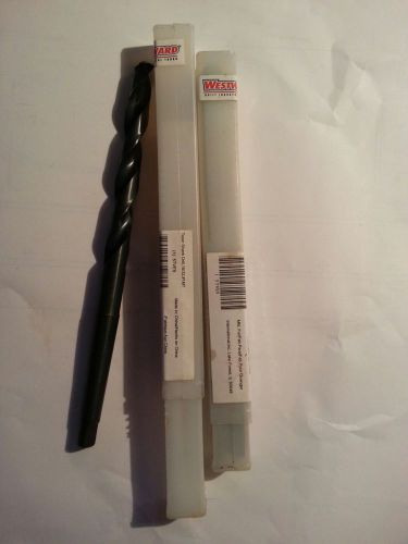 (1) one westward 5tve9 taper shank drill, 15/32, #1mt, blk oxide .46875 dia. for sale