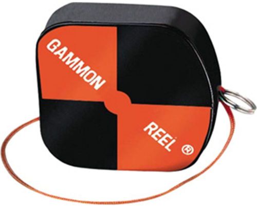 Gammon Reel 12&#039; Hi-Vis Black &amp; Orange Plumb Bob Contractor Surveying- Set of 2