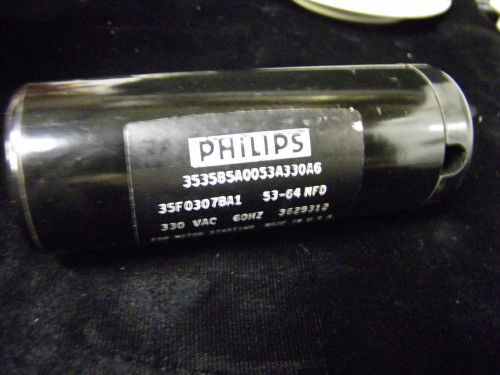 Philips MOTOR START CAPACITOR 53-64MFD 330VAC 60Hz