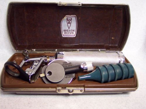 VINTAGE WELCH ALLYN  OTOSCOPE &amp; OPHTHALMOSCOPE- VERY GOOD USED CONDITION