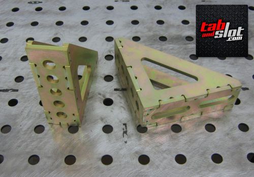 2 Pack Welding Squares HD CNC Laser Cut Fabricated Tab &amp; Slot Design