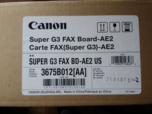 BRAND NEW OEM CANON G3 FAX BOARD AE2 3675B012[AA]