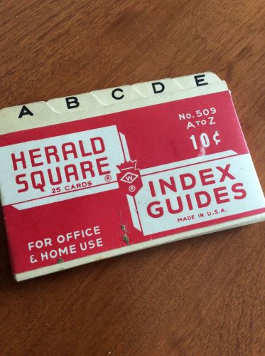 Vintage office a to z index guide dividers for file box- never used