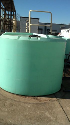 1500 gallon green poly round tank for sale