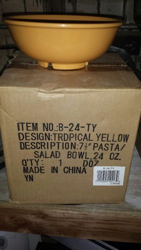 GET  B-24-TY Yellow Pasta Bowls