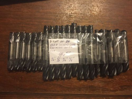 Lot of 20 Double End Tialn Coated Carbide Inserts 1/2&#034;, 3/8&#034;, 7/16&#034; and 1/4&#034;