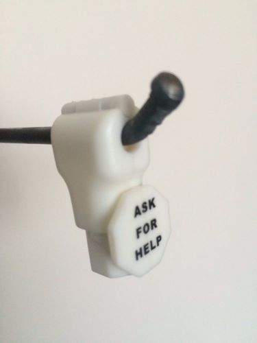 100 White Retail Security Stop Lock Stem Display Hook Anti-Theft 2 Detacher key