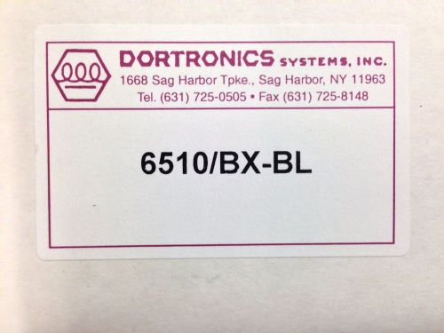 (1) Dortronics 6510/BX-BL Blue Back Box For 6510 Station