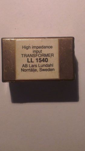 A pair of Lundahl LL1540 High Impedance Hi-Z Tube Audio Input Transformers