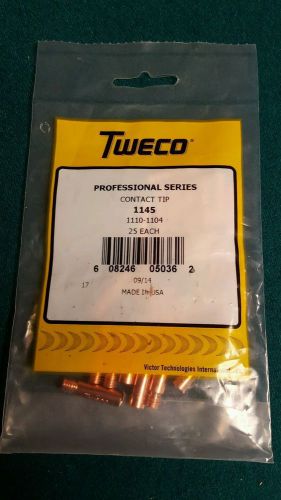 Genuine Tweco contact tips 1145 12mm new pack 25