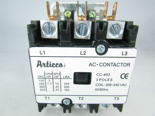 CONTACTOR 40 AMP 3 POLE COIL: 240 VAC 50/60Hz FOR A/C &amp; REFRIGERATION EQUIPMENTS