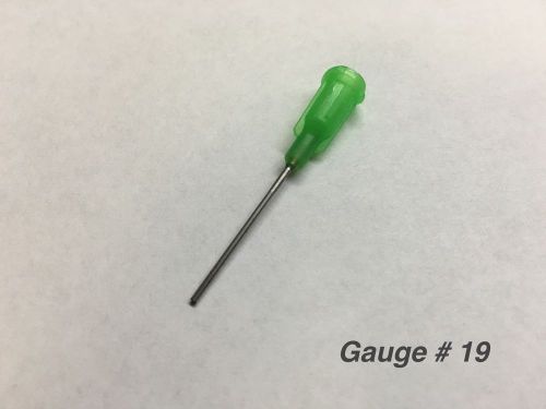 1&#034; Dispensing Needle Gauge # 19  - for 30cc and 10cc Syringes