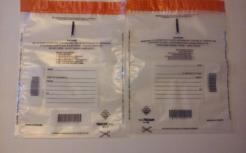 Poly Bank Night Deposit Bags w/Tear Off Receipt, 10 x 13, Clear, 100 Bags/Pack