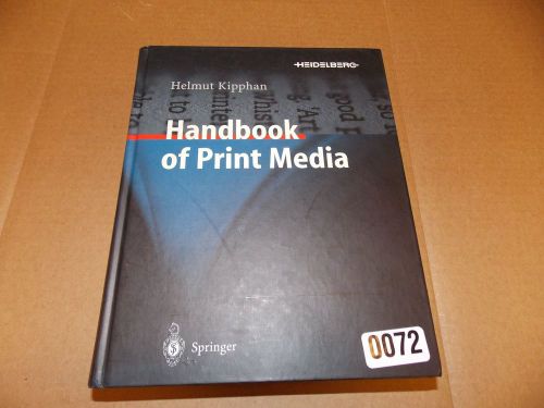 Handbook of Print Media : Technologies and Production Methods (2001, Mixed...