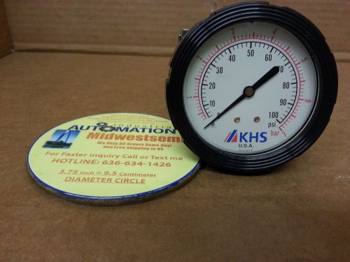 Freeshipsameday  khs 02-4167-t pressure 0-100psi 2-1/2in face 1/4in npt 024167t for sale