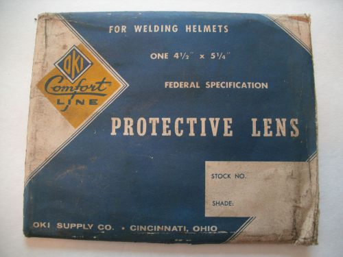 NOS Protective Welding Filter Lens - 4 1/2 x 5 1/4 Made in USA OKI Comfortline