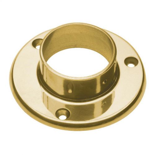 Lavi Industries 00-530/2 4&#034; Polished Brass Wall Flange 2&#034; OD