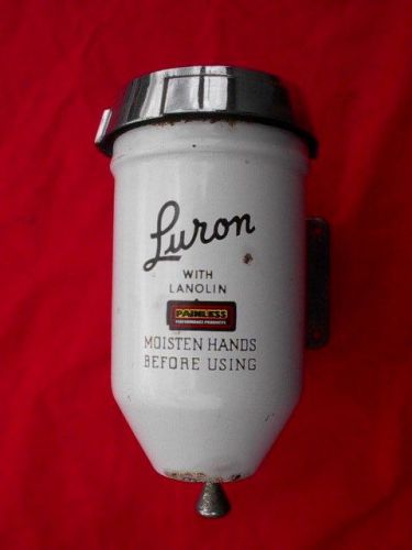 LURON BORAXO POWDERED SOAP DISPENSER. FORD MUSTANG GAS TANK LID, MAN CAVE,SHOP