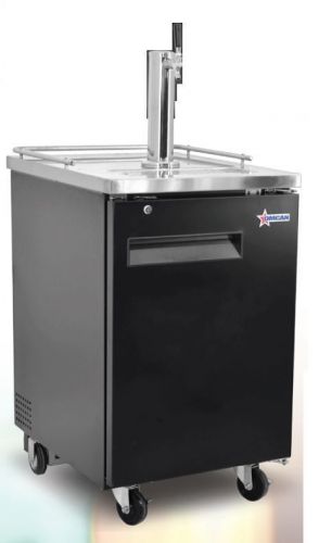 Omcan bd-cn-0007-s 24&#034; 1-door 1-tower commercial bar beer kegerator cooler new! for sale
