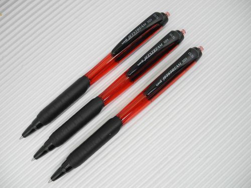 (3 pens pack) UNI-BALL  Jetstream SXN-101-05 0.5mm ball ballpoint pen RED