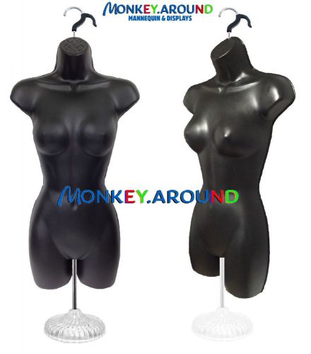 Female Black Mannequin Dress Body Molded Form,Decor Stand Display Women Clothing